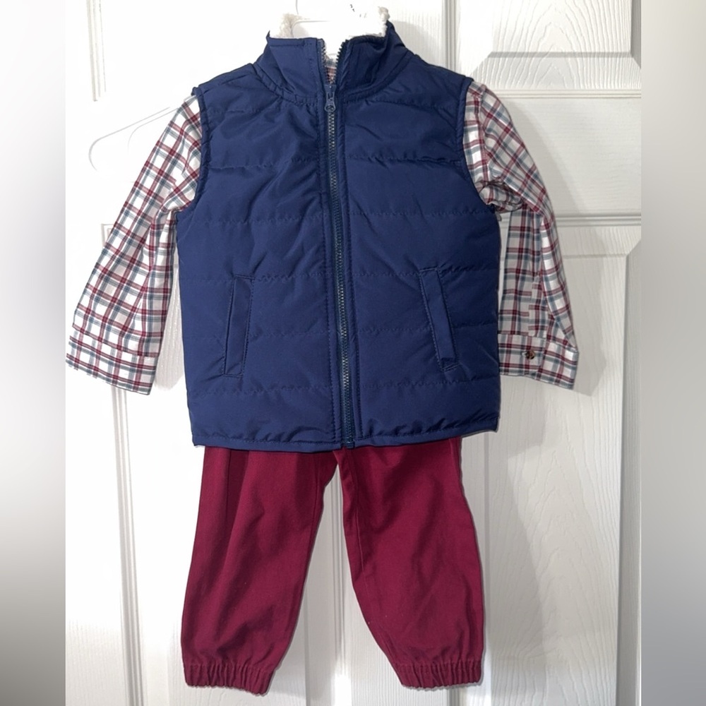 Carter's Navy and Red Kids Matching Set